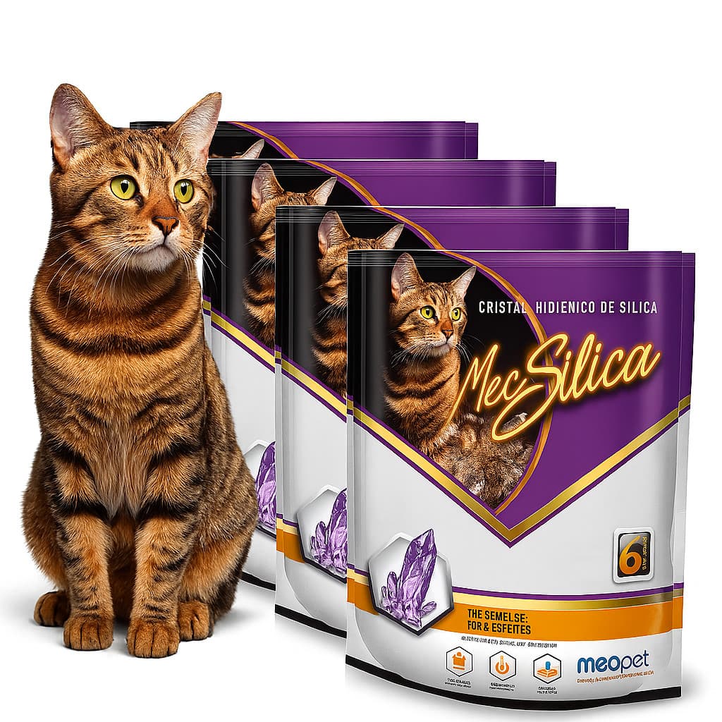 Areia Sanitária Com Cristais Sílica Em Gel 1,2 kg Mec Silica Para Gatos Envio Imediato