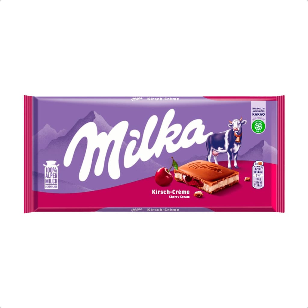 Chocolate Milka Cherry Cream Cereja Importado 100g
