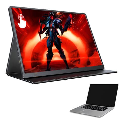 Monitor Portátil Pc Gamer Tela Touch Screen 15.6 Notebook Preto 127/220v