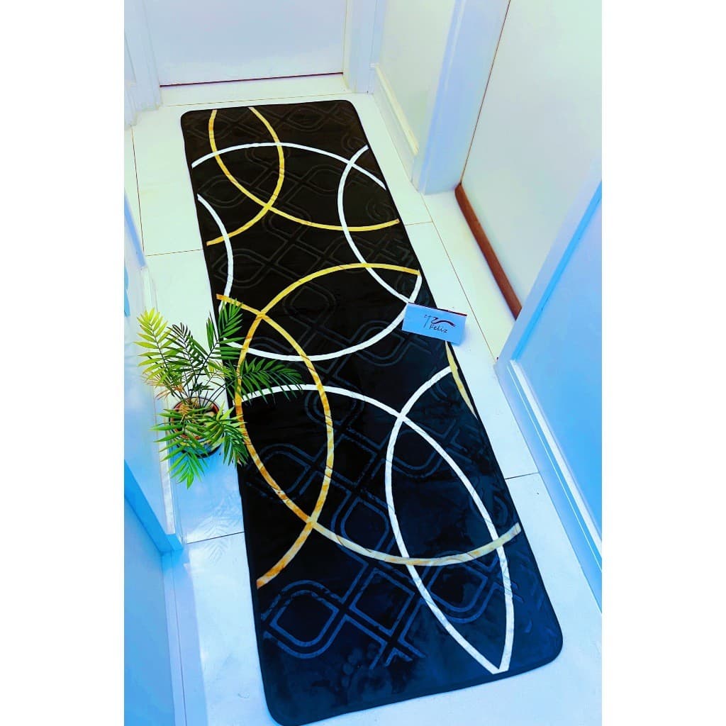 Tapete Sala Quarto Passadeira Floral 60x200cm Mt Antiderrapante  Boa Qualidade Ola1