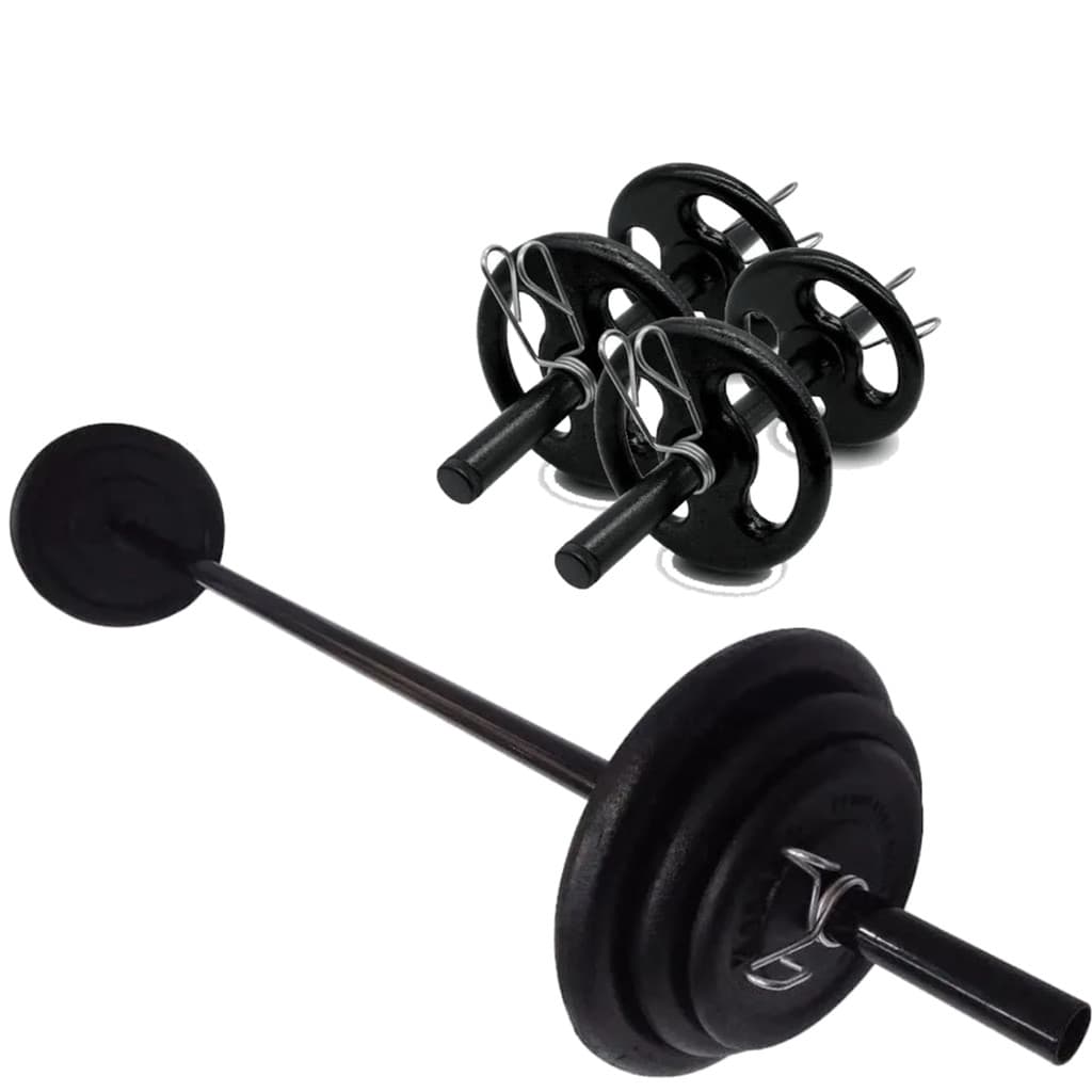 Kit Body Pump Barra + 10 Kg Ajustável Emborrachado | Treino Fitness
