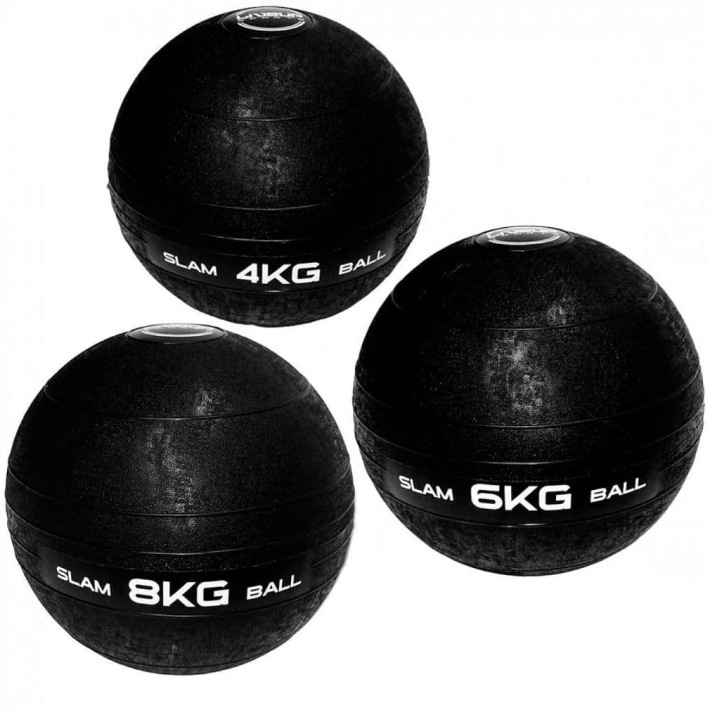 Kit Slam Ball Liveup 4 Kg + 6 Kg + 8 Kg Treino