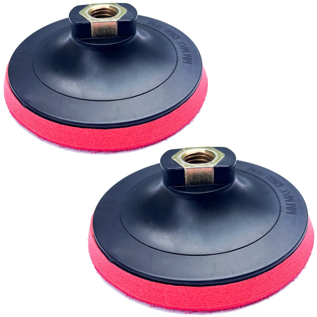 Kit 2 Suporte 115 Boina Lixa Velcro Esmerilhadeira rosca M14