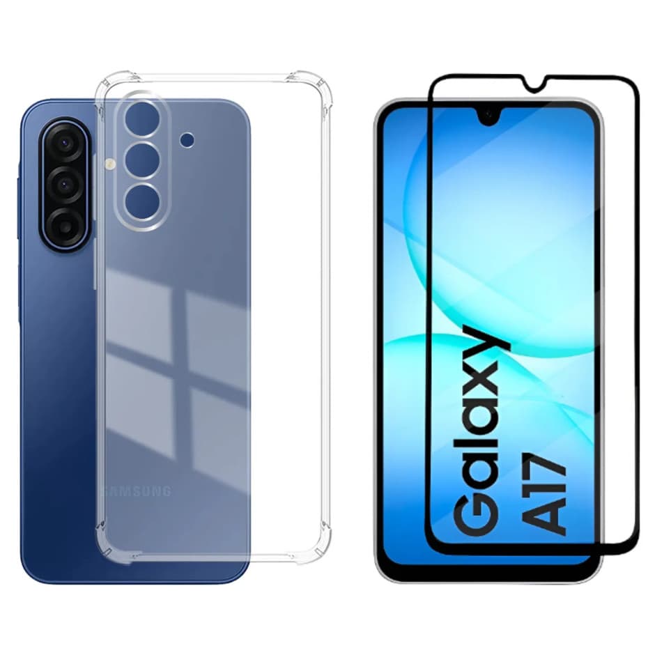 Kit Para Samsung A17 - Película 3d + Capa Tpu
