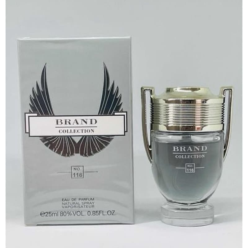 Perfume importado Brand Collection masculino (116) o perfume ícone o vidro é uma taça