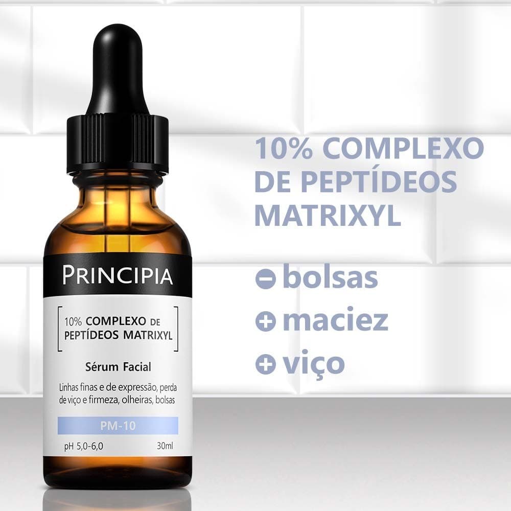 Sérum Antissinais 10% Peptídeos Matrixyl PM-10 | Anti-Idade, Reduz Rugas e Linhas Finas, Efeito Firmador