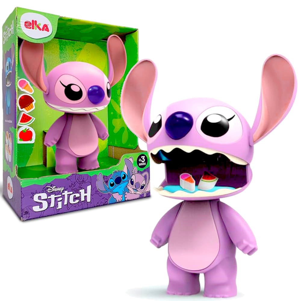 Boneca Angel Stitch Braços Boca e Orelhas Articulados Elka