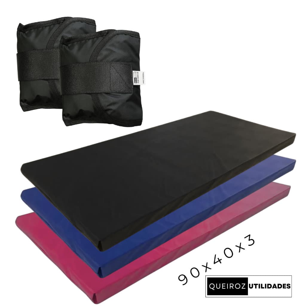- Desconto! Kit Par de Caneleira com Colchonete | Pesos de 500g até 5kg | Ideal para Treino em Casa ou Academia