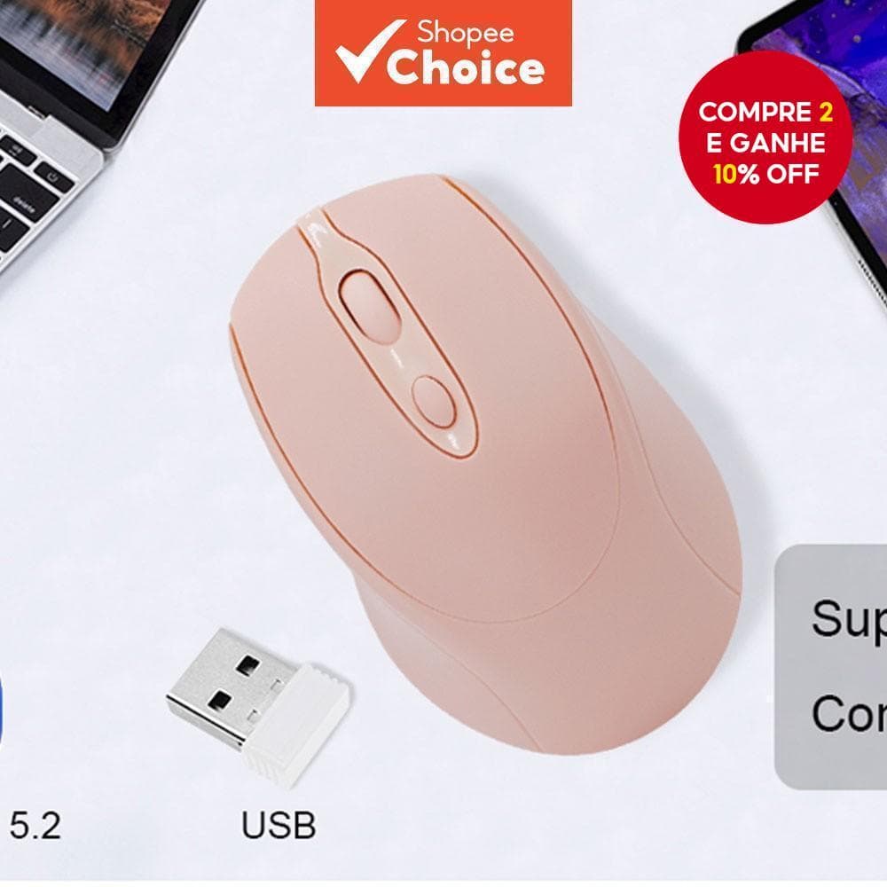 Mouse Silencioso Bluetooth De Modo Duplo Para PC Ratos Sem Fio Recarregáveis Ajustáveis iPad MacBook Laptop