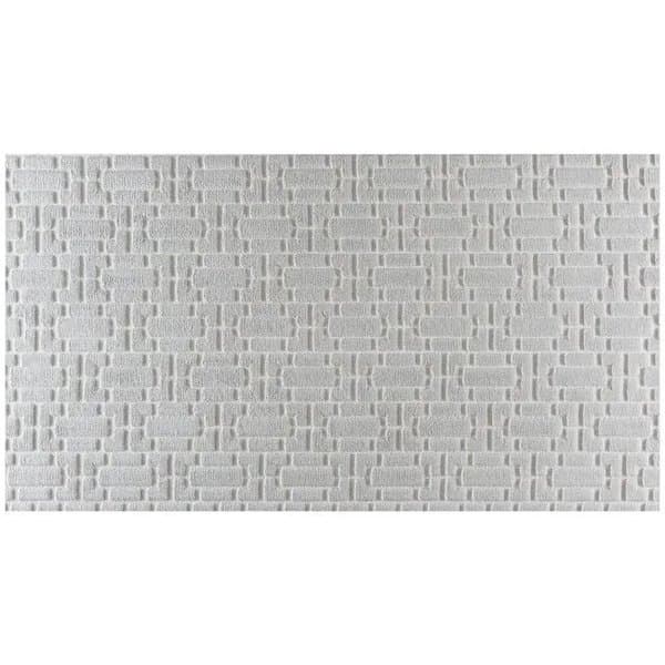 Tapete Para Sala Quarto Atlanta Alto Relevo Antiderrapante Tamanho 100x140cm Desenho Tijolinho Cor Prata