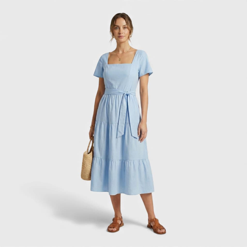 Vestido Midi Romântico Três Marias Chic Top vestido midi feminino vestidos midi vestido midi com