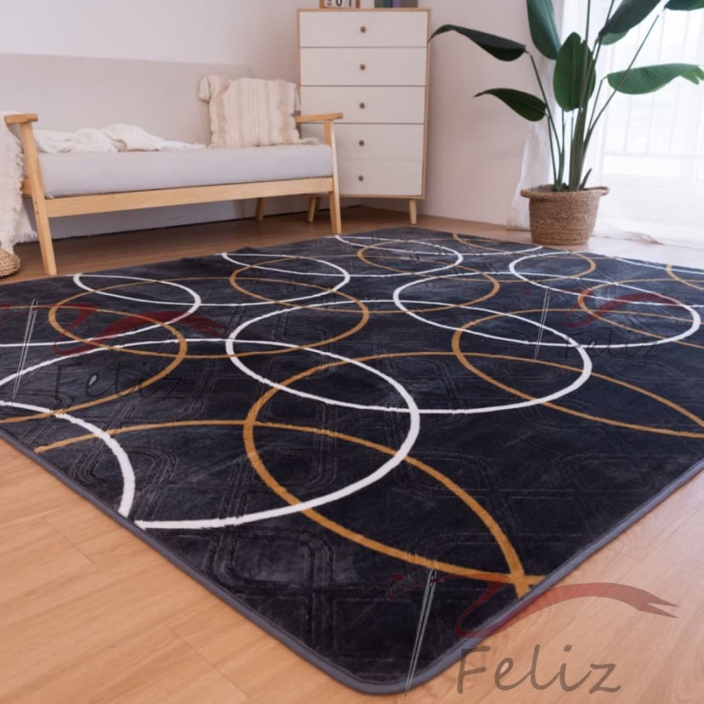 Tapete GRANDE Grosso Sala E Quarto Varias Tamanhos E Cores Geometrico Antiderrapante Boa Qualidade Zon
