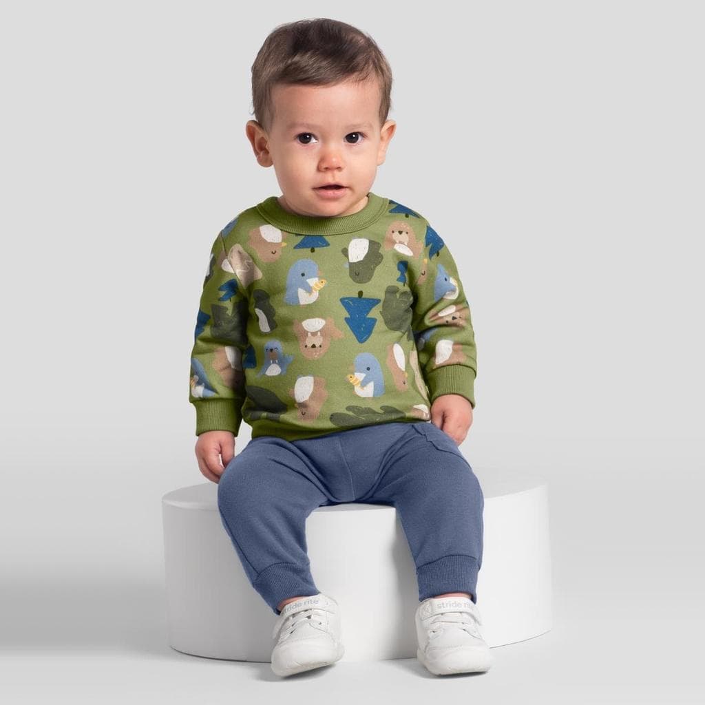 Conjunto Bebê menino em moletom Brandili Baby