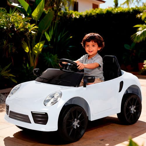 Carrinho Elétrico Infantil Com Controle Remoto Porsche 12v Rosa