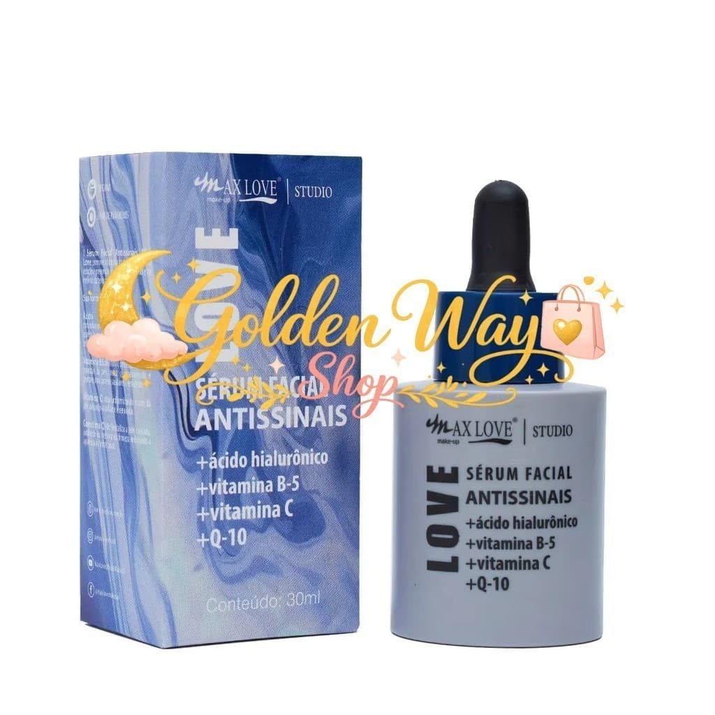 (V)✨ Sérum Facial Antissinais Vitamina C + Q10 Max Love – Firmeza, Luminosidade e RenovaçãoK30U