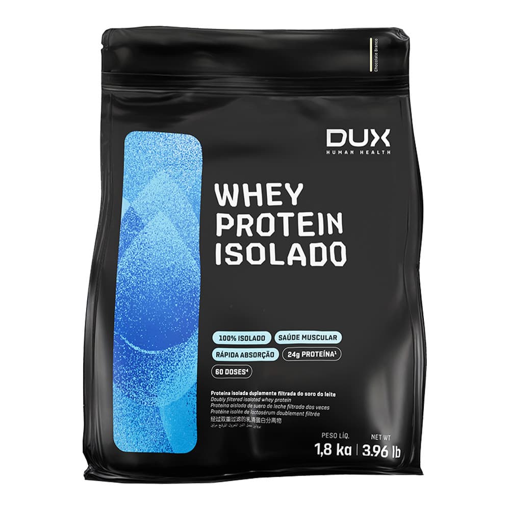 Whey Protein Isolado Dux 1,8kg Chocolate Branco