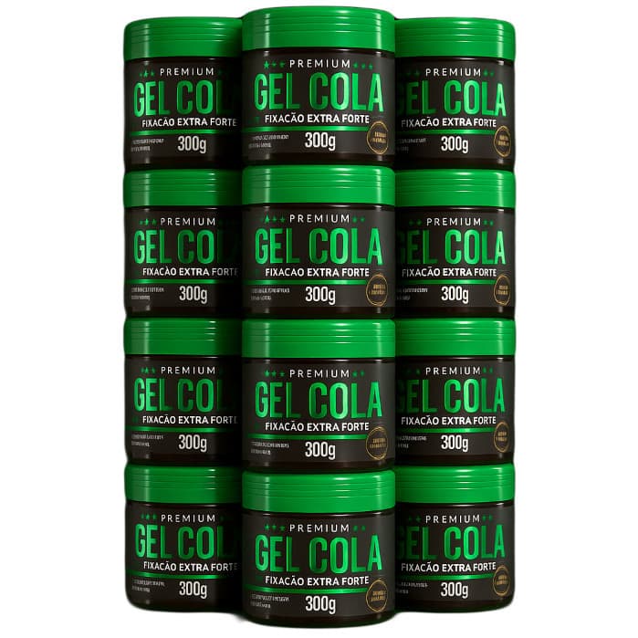 10 Gel Cola hidratante Masculino Monster Barber 300gr - Fixador para Cabelo Gelatina Ativadora profissional