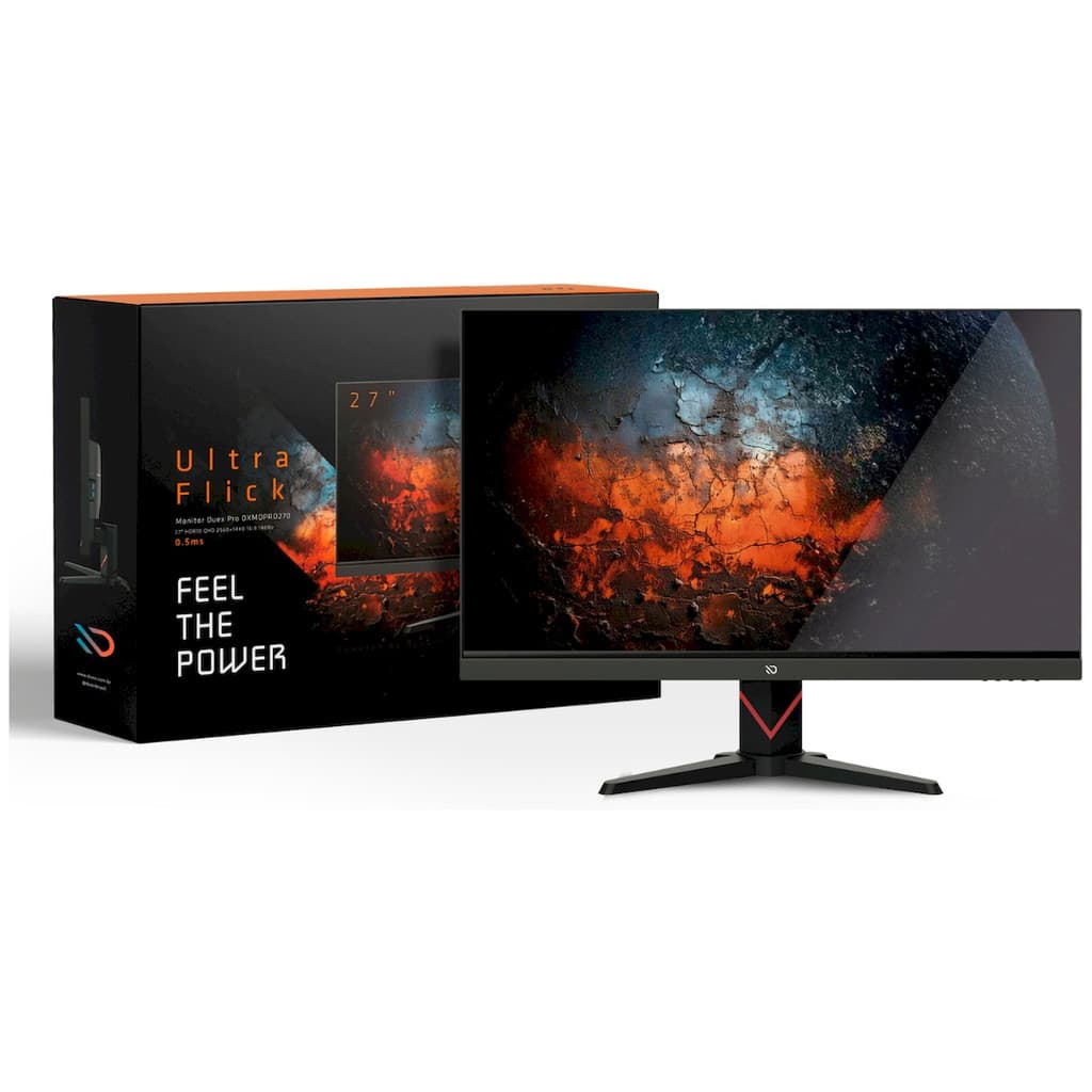 Monitor Gamer Duex Ultra Flick, 27", ELED IPS, Quad HD, 0.5ms, 180Hz, HDMI/DisplayPort, DXMOPRO270