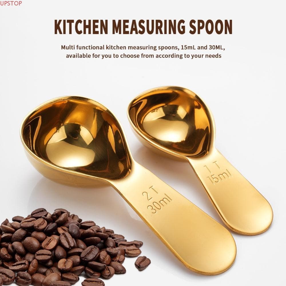 Colheres De Café UPSTOP , 1 Colher Ou 2 Medidoras De Grãos Em Aço Inoxidável , 15/30ml
