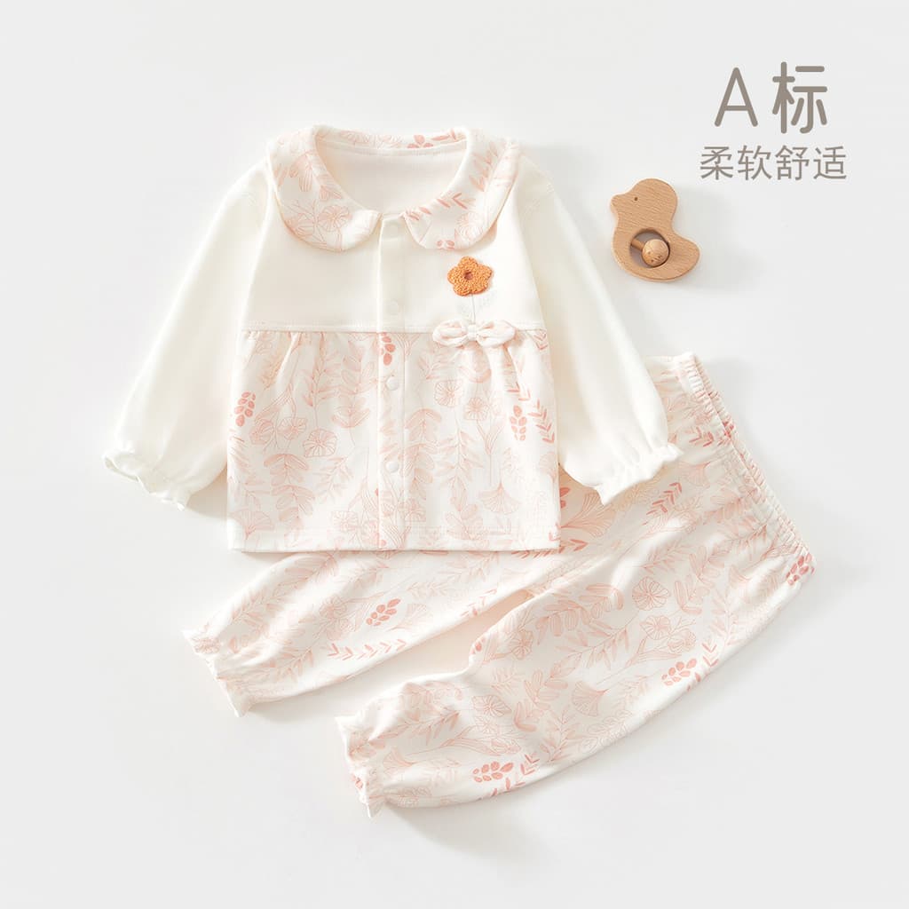 Roupas de bebê roupas de bebê primavera outono Split terno bebê menina Bottoming exterior Wear Close-fitting desossado b
