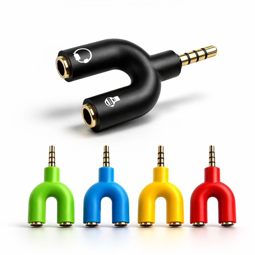 Adaptador de Audio P3/P2 Para Ps4 Xbox One Smatphones Notebook Headset Fone Gamer
