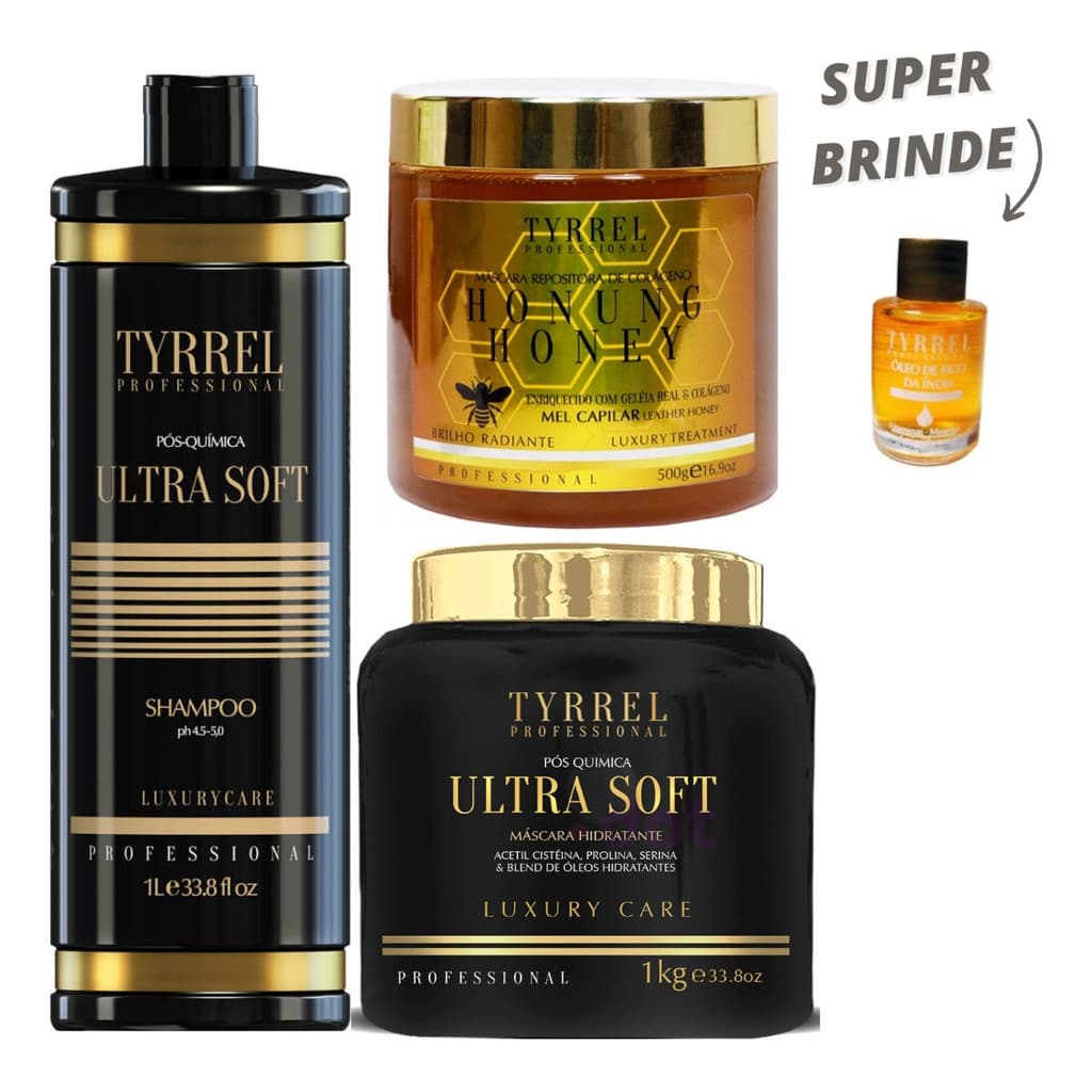 Tyrrel Kit Ultra Soft Shampoo E Máscara + Máscara Mel Honung