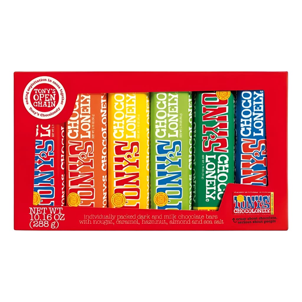 Tony´s Chocolonely Chocolate - kit com 6 unidades 288g - Importado Holanda