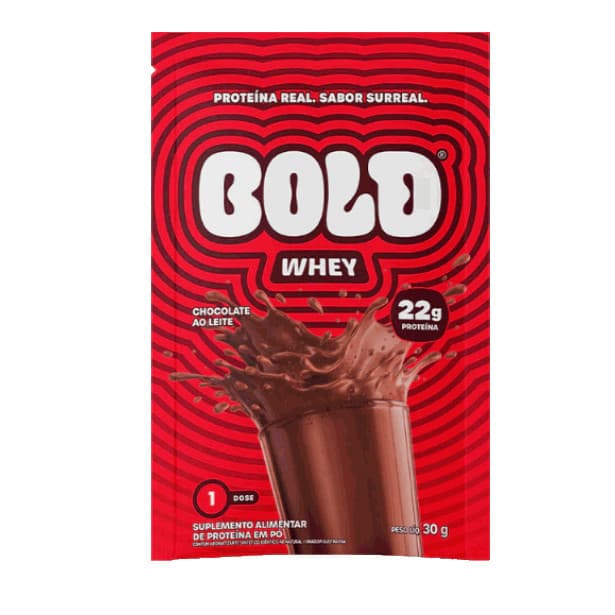 Bold Whey 30g Blend Whey Protein Concentrado Isolado Hidrolisado Sabor Chocolate ao Leite