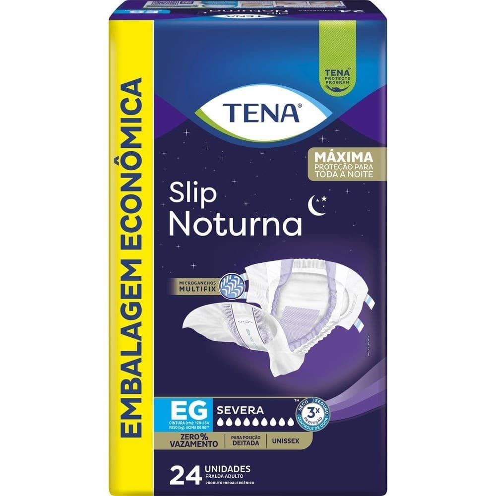 Fralda Geriátrica Tena Slip Noturna EG 24 Unidades (Envio Imediato)
