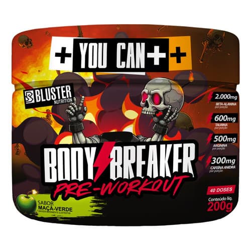 Pré Treino Body Breaker Hardcore 200g  Bluster Nutrition