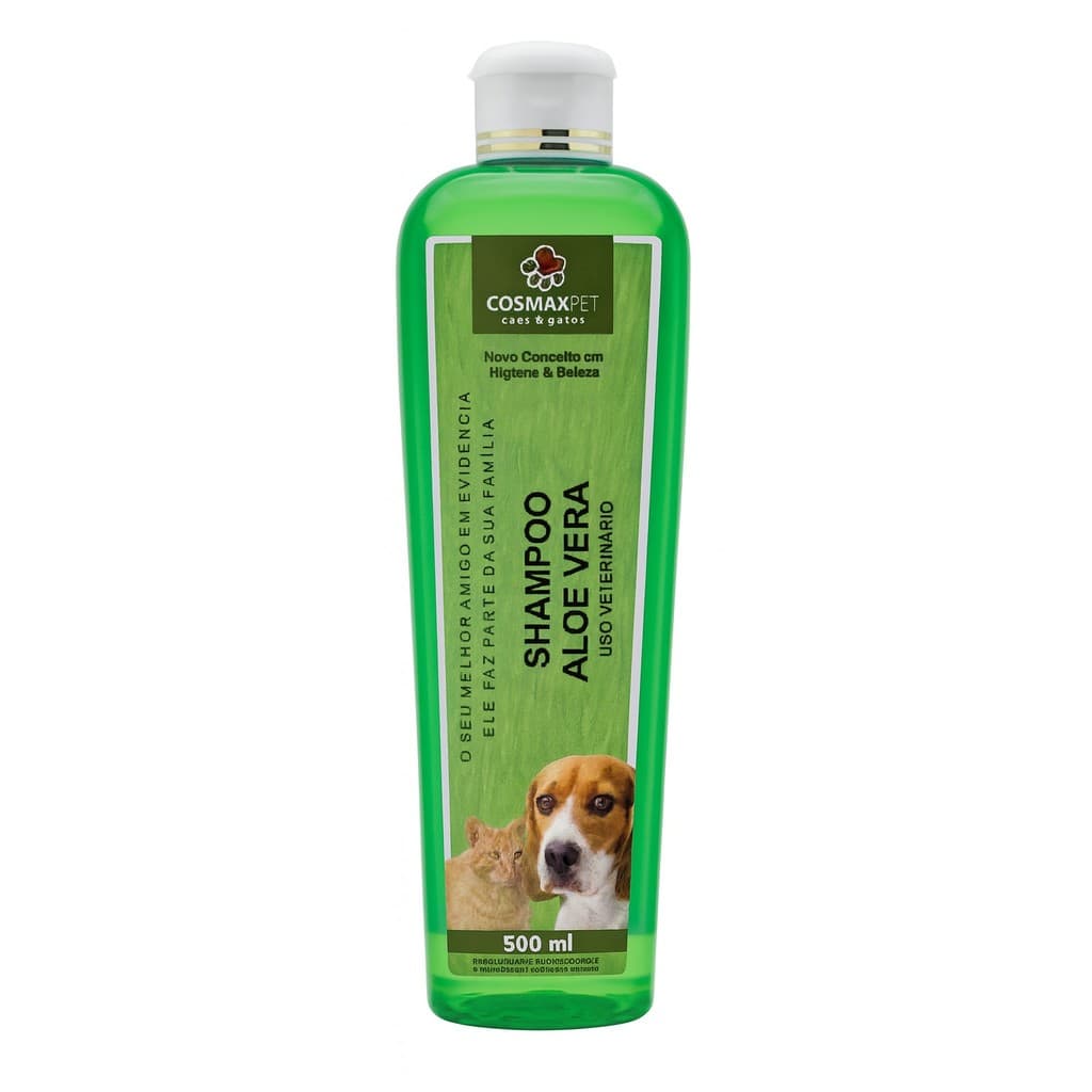 Shampoo Aloe Vera Cosmax Pet  para Cães e Gatos 500ml