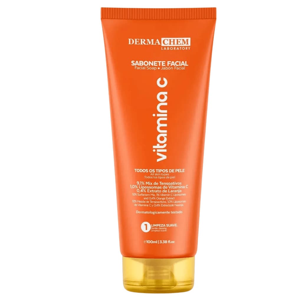 Sabonete Facial Vitamina C Dermachem 100ml - Anti Idade