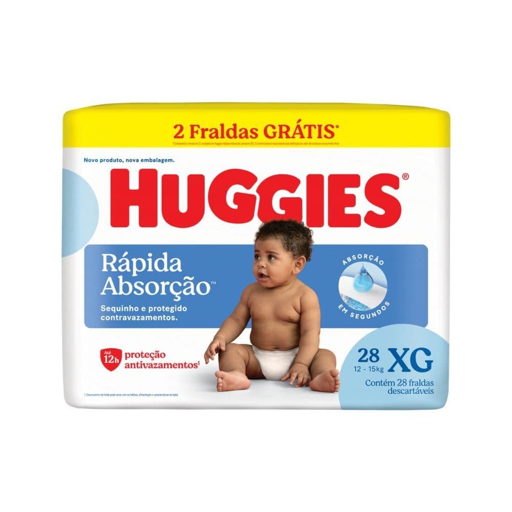 FRALDA HUGGIES TRIPLA PROTE€ÇO MEGA (TAMANHO A ESCOLHER)