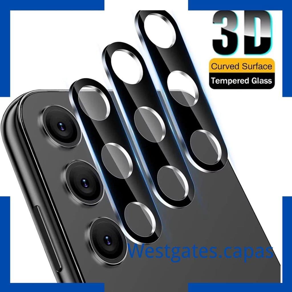 Pelicula Metal liso de vidro protetor de Lente Cãmera Para Samsung Galaxy A07 A17 A26 A36 A56