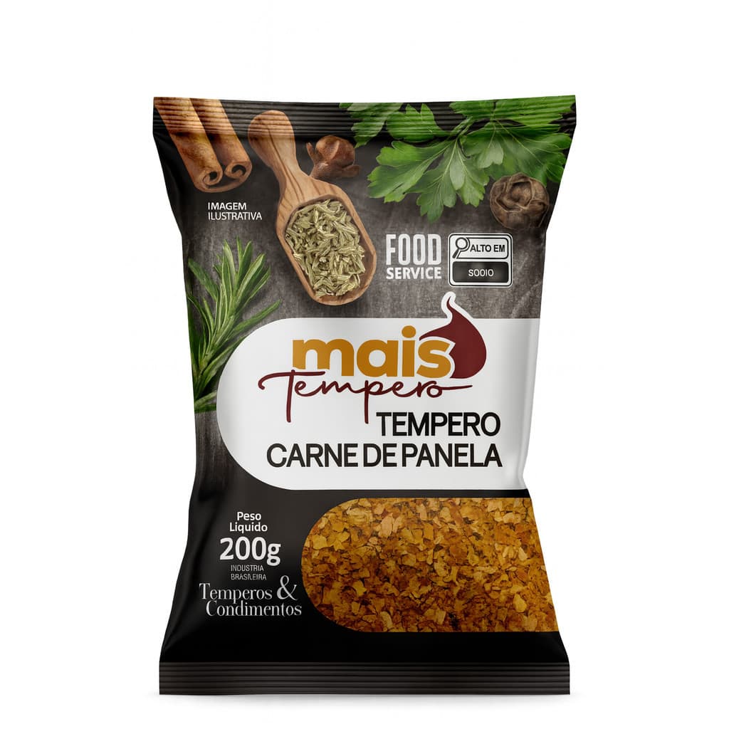 - Mais Tempero Oficial Tempero para Carne Bovina 200g - Super Linha Premium Gourmet
