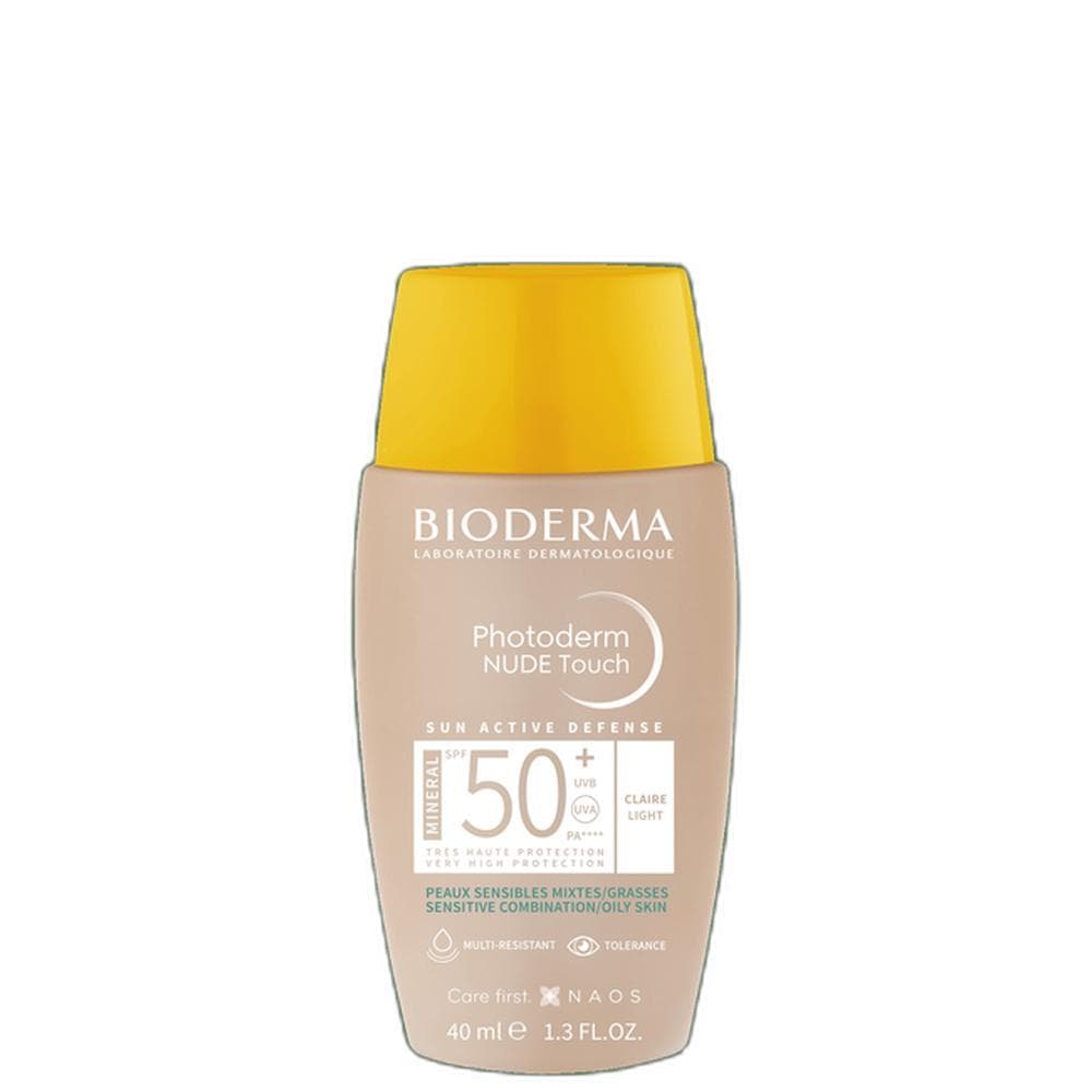 Bioderma Photoderm Nude Touch FPS 50+ Claro - Protetor Solar Facial com Cor 40ml