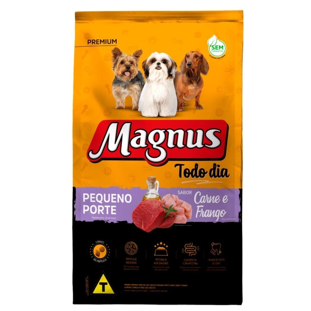 Ração Para Cachorro Magnus Todo Dia Cães Pequeno Porte 10kg  Carne E Frango