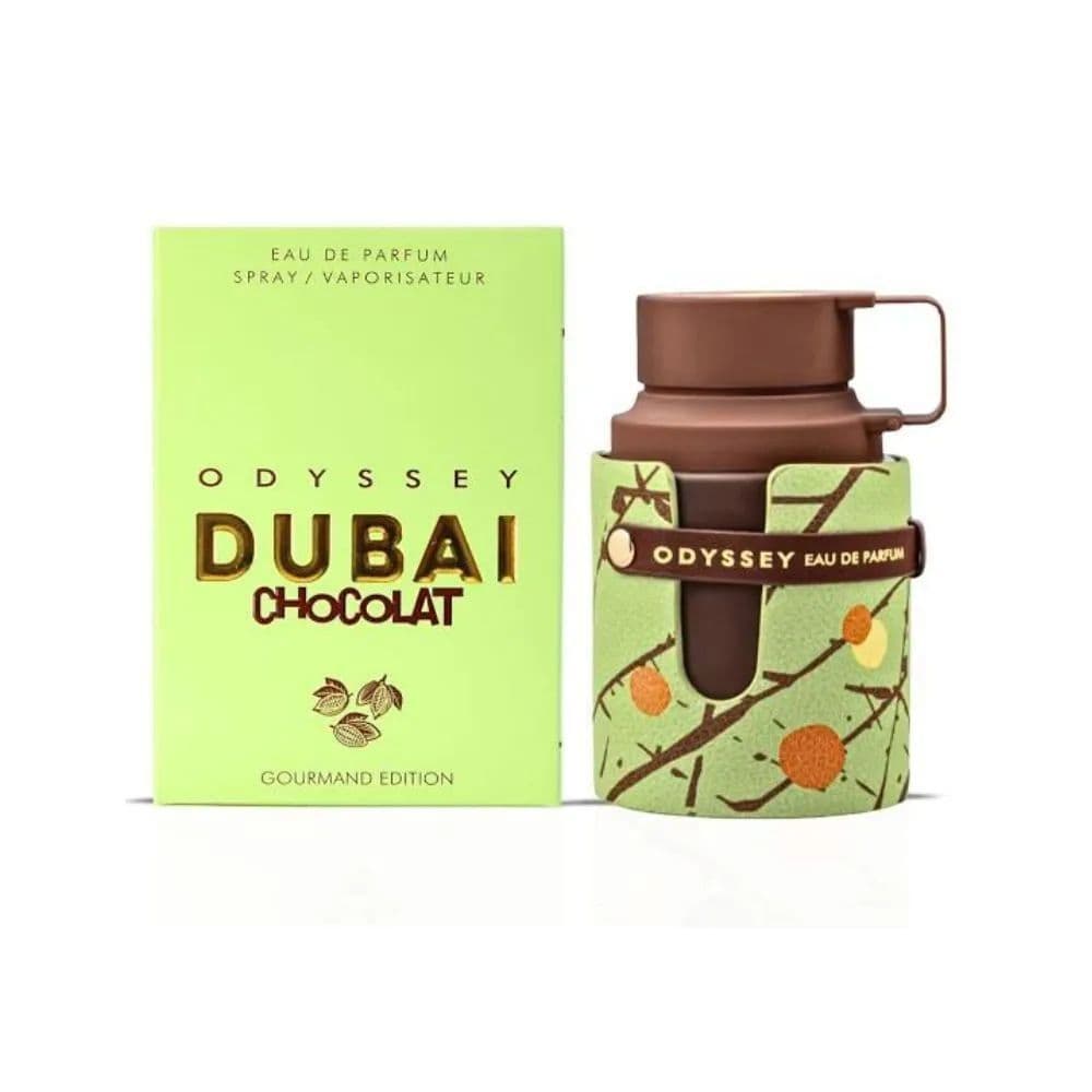 Perfume Odysseii Dubai Chocolat 100ml Unissex Importado Original Chocolate com Caramelo