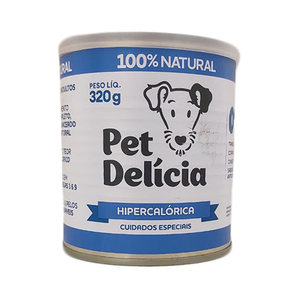 Ração Úmida Pet Delícia Cachorro Adulto Hipercalórica 320g