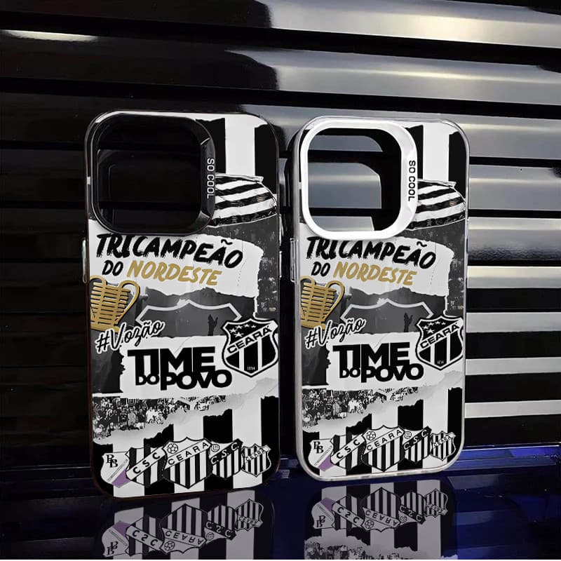 capinha de celular Crachá cearense futebol para iphone 13 normal 15 11 12 13 17 16 14 pro max 15 plus capa capinha
