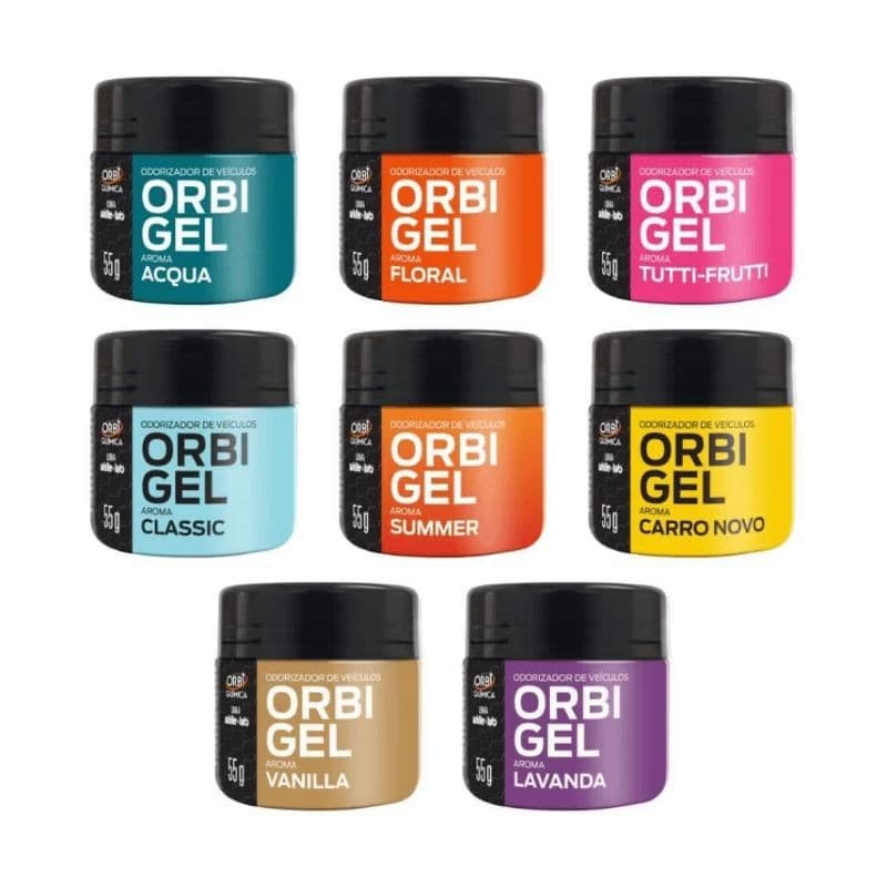 Kit Com 3 Cheirinho de Carro Aromatizante Odorizador Automotivo Gel Carro Novo Lavanda Ambientes