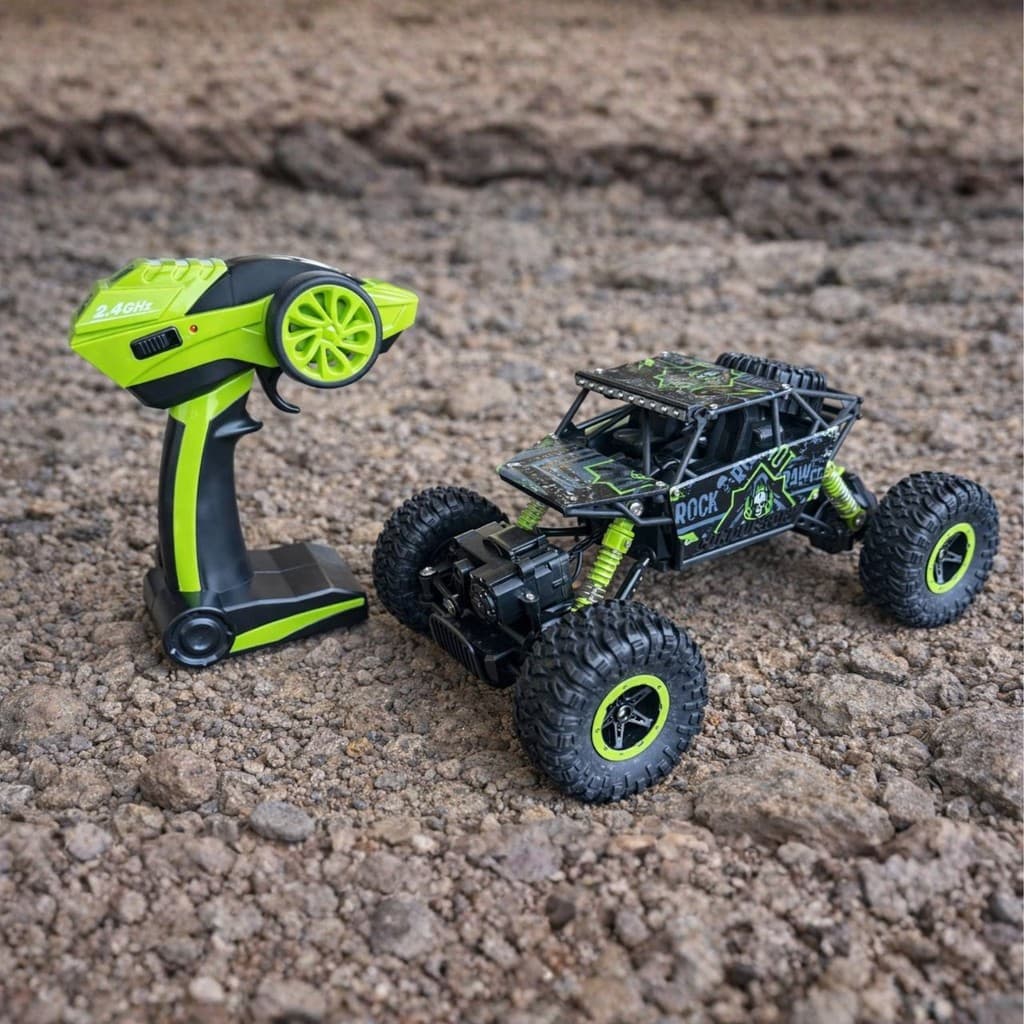 Carrinho de Controle Remoto Recarregavel Rock Cor:Verde