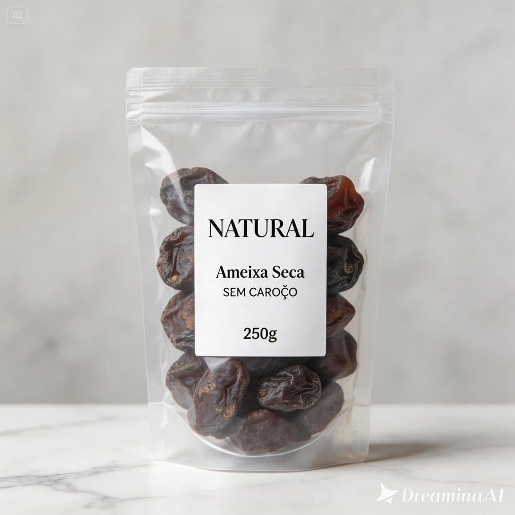 Ameixa Seca Sem Caroço Natural Doce Saudável Rica em Fibras Ideal Para Lanches e Receitas