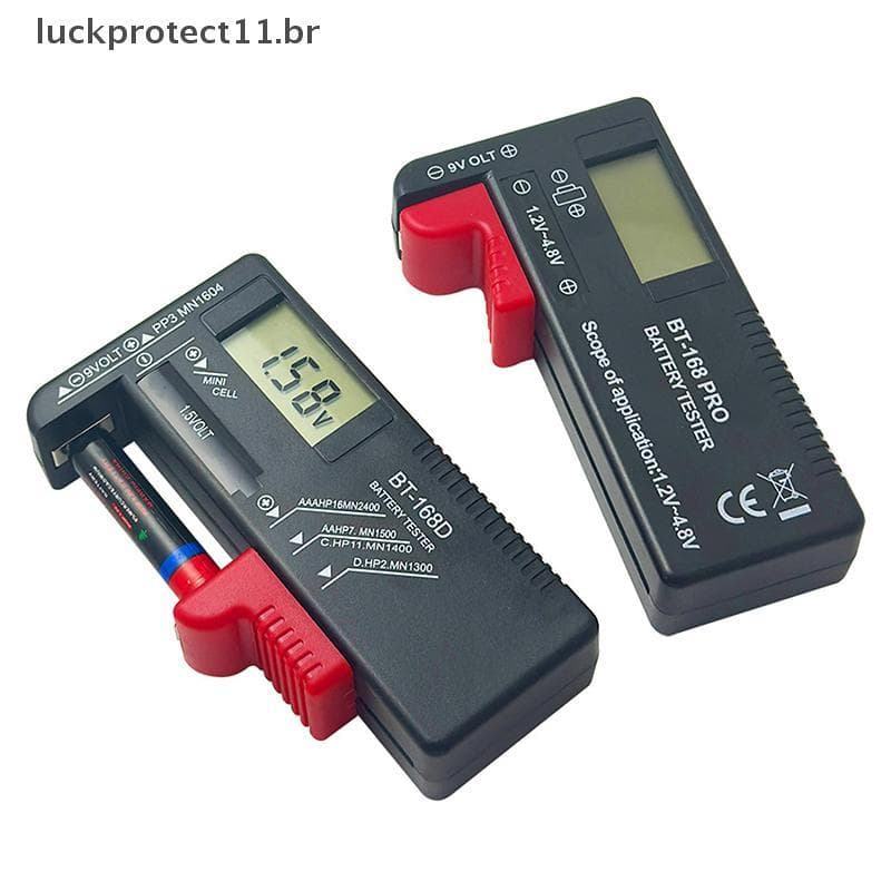 LTBR BT-168D Testador De Bateria Universal Digital LCD Tester AA AAA CD 9V 1.5V Botão Tensão De Célula ~
