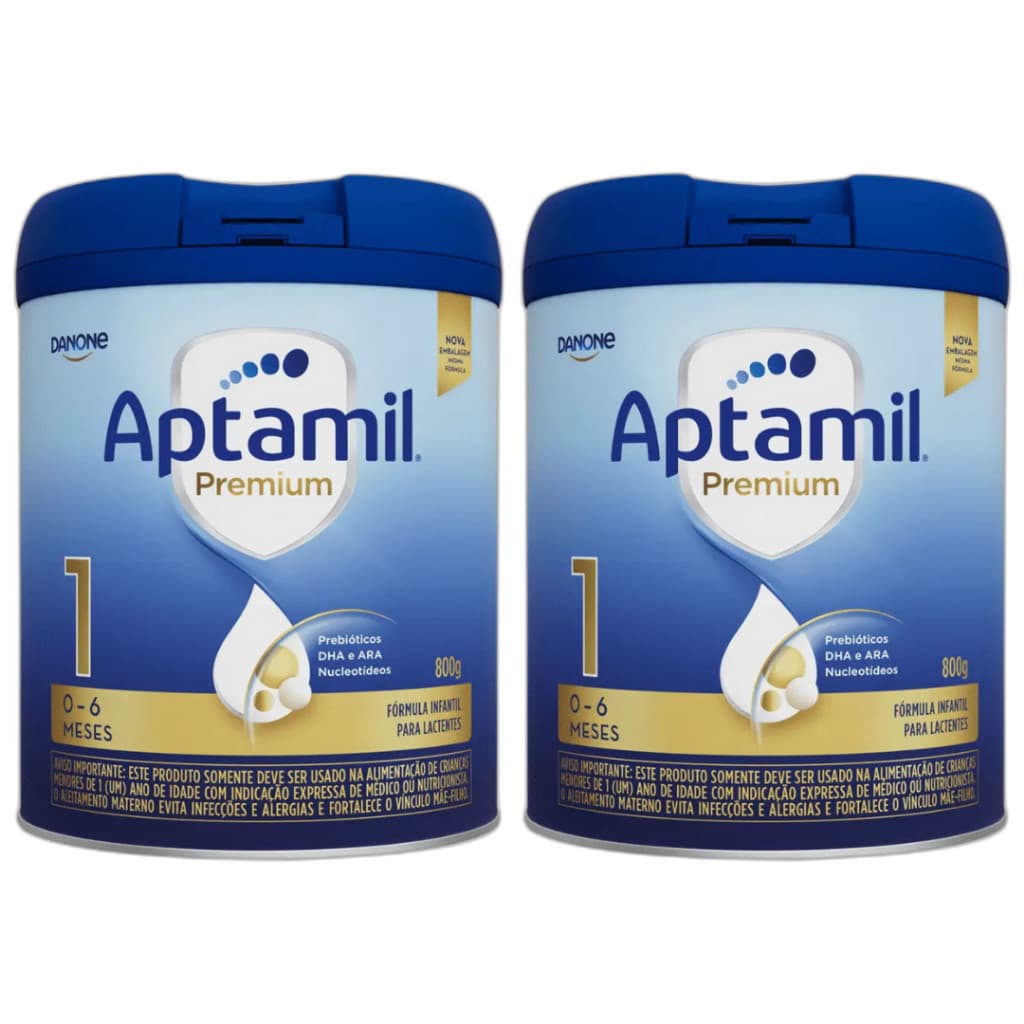 Aptamil Premium 1 - Kit 2 Fórmula Infantil – 1,5kg para Bebês 0 a 6 Meses