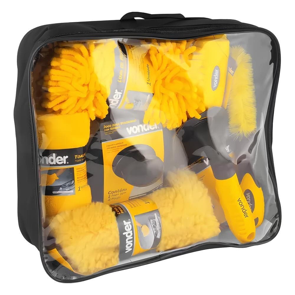 Kit Limpeza Automotiva Profissional 10 Itens Lavar Carros vonder