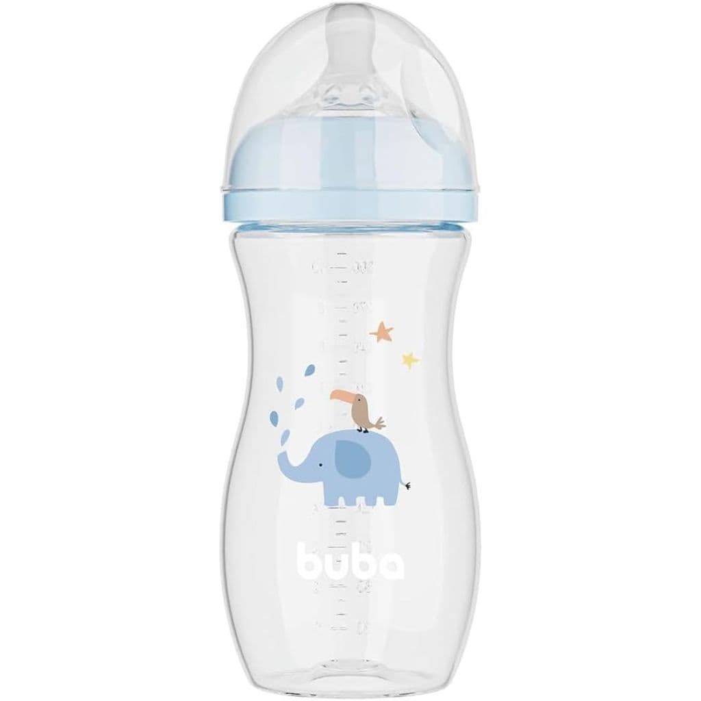 Mamadeira Easy Flow Elefante Azul 330ml Buba 17254