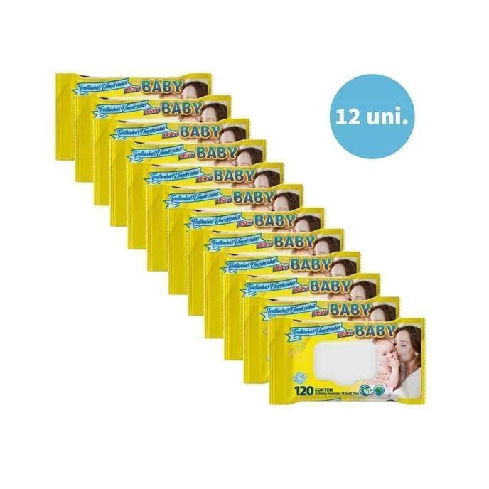 Kit 12 pacotes 1440 Toalhas Umedecidas Uset It Baby. GNT Prime
