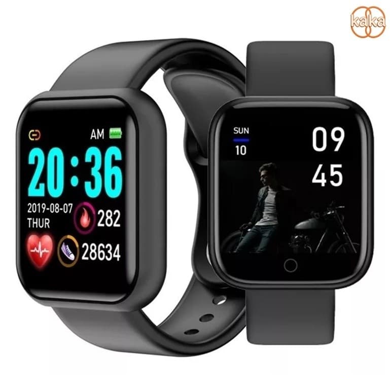  Y68 D20 Novo Macaron Relógio Inteligente Colorido Da Moda Smartwatch Esportivo Bluetooth Android/iOS Original 