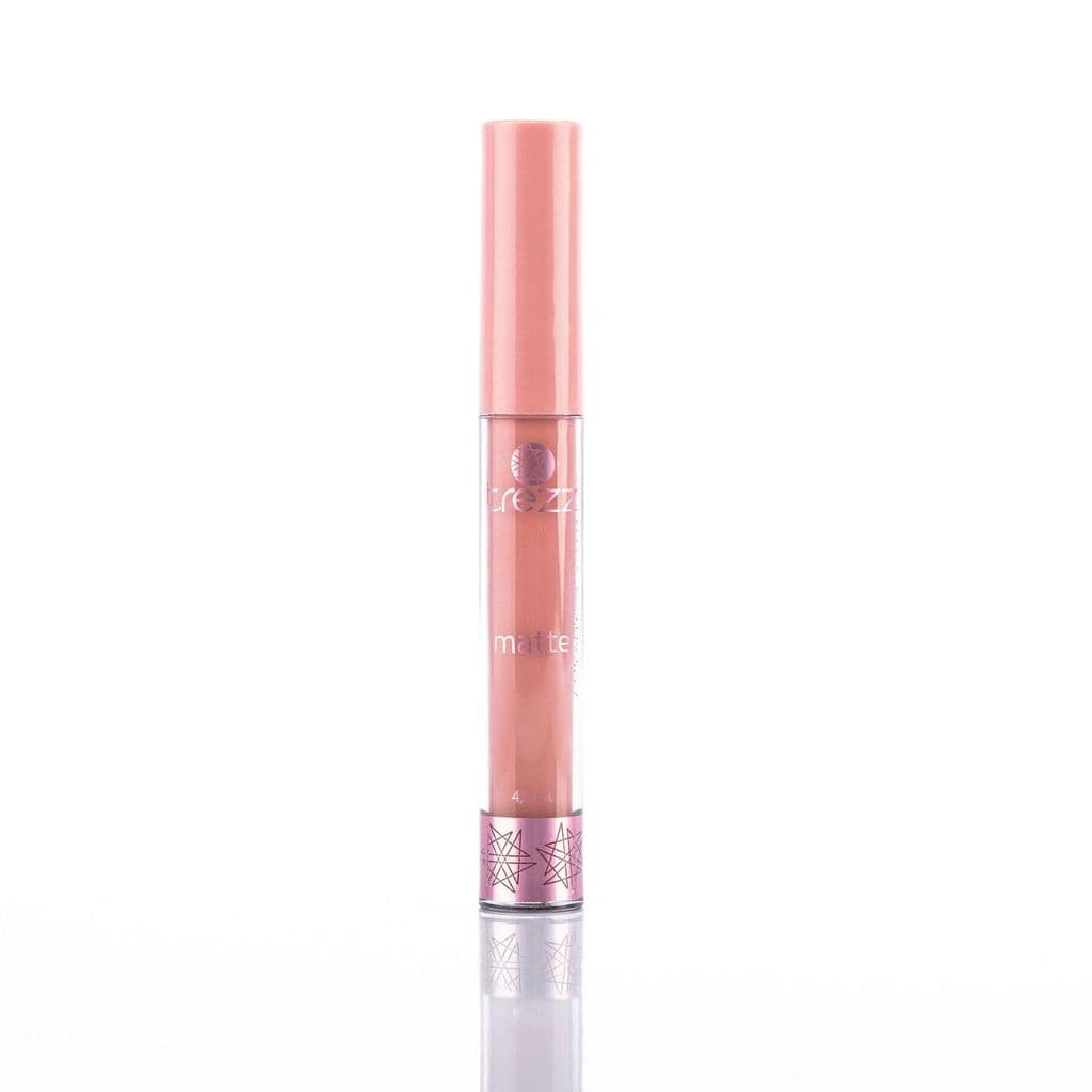 Batom Líquido Matte Trezz Romântica - Nude Rosado Malva Longa Duração 4,5ml